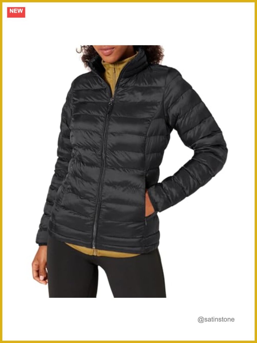 Women's Lightweight Packable Puffer Jacket Water-Resistant Long Sleeve Quilted